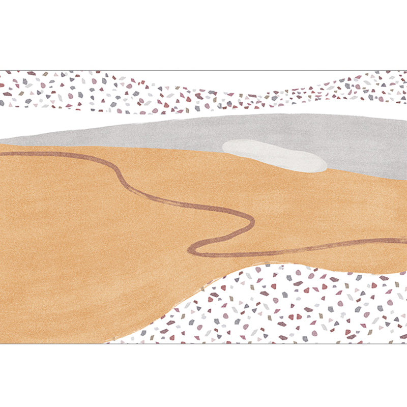 Original Design Scandinavian Style Rug Multicolor Abstract Colorblock Rug Washable Non-Slip Stain Resistant Rug for Room Yellow-Red Clearhalo 'Area Rug' 'Rug' 2266714