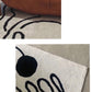 Minimalist Room Rug Black-White Line Art Woman Rug Faux Wool Non-Slip Backing Stain Resistant Pet Friendly Rug Clearhalo 'Area Rug' 'Rug' 2266730