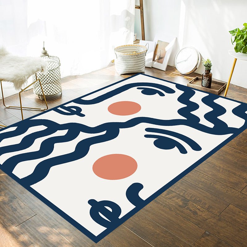 Decorative Modern Rug Multicolor Picasso Abstract Figure Art Rug Washable Pet Friendly Anti-Slip Backing Carpet for Home Clearhalo 'Area Rug' 'Rug' 2266733