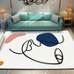 Decorative Modern Rug Multicolor Picasso Abstract Figure Art Rug Washable Pet Friendly Anti-Slip Backing Carpet for Home White Clearhalo 'Area Rug' 'Rug' 2266745