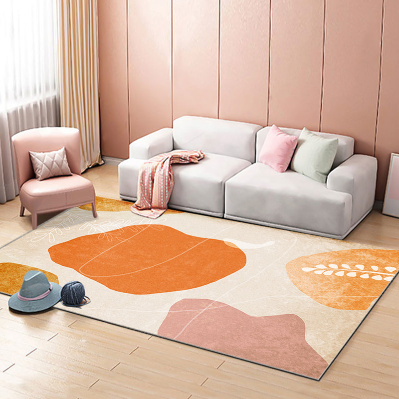 Contemporary Morandi Colorblock Abstract Rug Multi Color Polypropylene Rug Stain Resistant Non-Slip Pet Friendly Rug for Living Room Yellow-Red Clearhalo 'Area Rug' 'Rug' 2266750