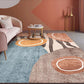 Unique Multi Colored Nordic Rug Synthetics Morandi Color Block Area Rug Washable Pet-Friendly Non-Slip Rug for Room Brown Clearhalo 'Area Rug' 'Rug' 2266802
