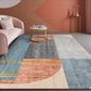 Unique Multi Colored Nordic Rug Synthetics Morandi Color Block Area Rug Washable Pet-Friendly Non-Slip Rug for Room Gray-Orange Clearhalo 'Area Rug' 'Rug' 2266808