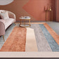 Unique Multi Colored Nordic Rug Synthetics Morandi Color Block Area Rug Washable Pet-Friendly Non-Slip Rug for Room Light Orange Clearhalo 'Area Rug' 'Rug' 2266809