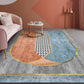 Unique Multi Colored Nordic Rug Synthetics Morandi Color Block Area Rug Washable Pet-Friendly Non-Slip Rug for Room Blue Clearhalo 'Area Rug' 'Rug' 2266812