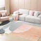 Contemporary Color Block Rug Multicolor Synthetics Carpet Washable Non-Slip Pet Friendly Rug for Living Room Light Orange Clearhalo 'Area Rug' 'Rug' 2266819