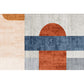 Nordic Color-Block Stripe Print Rug Multi-Colored Polypropylene Carpet Stain Resistant Anti-Slip Pet Friendly Rug for Drawing Room Orange Red Clearhalo 'Area Rug' 'Rug' 2266828