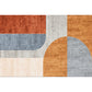 Nordic Color-Block Stripe Print Rug Multi-Colored Polypropylene Carpet Stain Resistant Anti-Slip Pet Friendly Rug for Drawing Room Yellow-Red Clearhalo 'Area Rug' 'Rug' 2266835