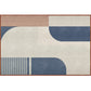 Funky Nordic Style Rug Multicolor Line Print Geometric Color Block Rug Stain Resistant Pet-Friendly Anti-Slip Carpet for Decor Beige-Coffee Clearhalo 'Area Rug' 'Rug' 2266844