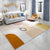 Fancy Color Block Indoor Rug Multi-Color Minimalist Rug Polyester Pet Friendly Anti-Slip Backing Washable Carpet for Room Light Yellow Clearhalo 'Area Rug' 'Rug' 2266913