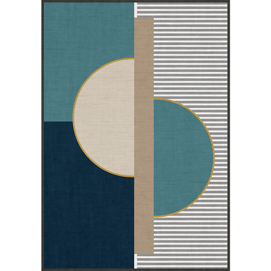 Creative Geometric Color-Block Rug Multi Color Nordic Carpet Synthetics Anti-Slip Stain Resistant Machine Washable Rug for Home Clearhalo 'Area Rug' 'Rug' 2266938
