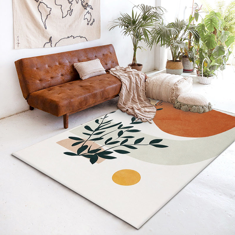Minimalistic Nordic Rug Multicolor Abstract Color Block Carpet Anti-Slip Stain Resistant Pet Friendly Rug for Drawing Room Clearhalo 'Area Rug' 'Rug' 2266959