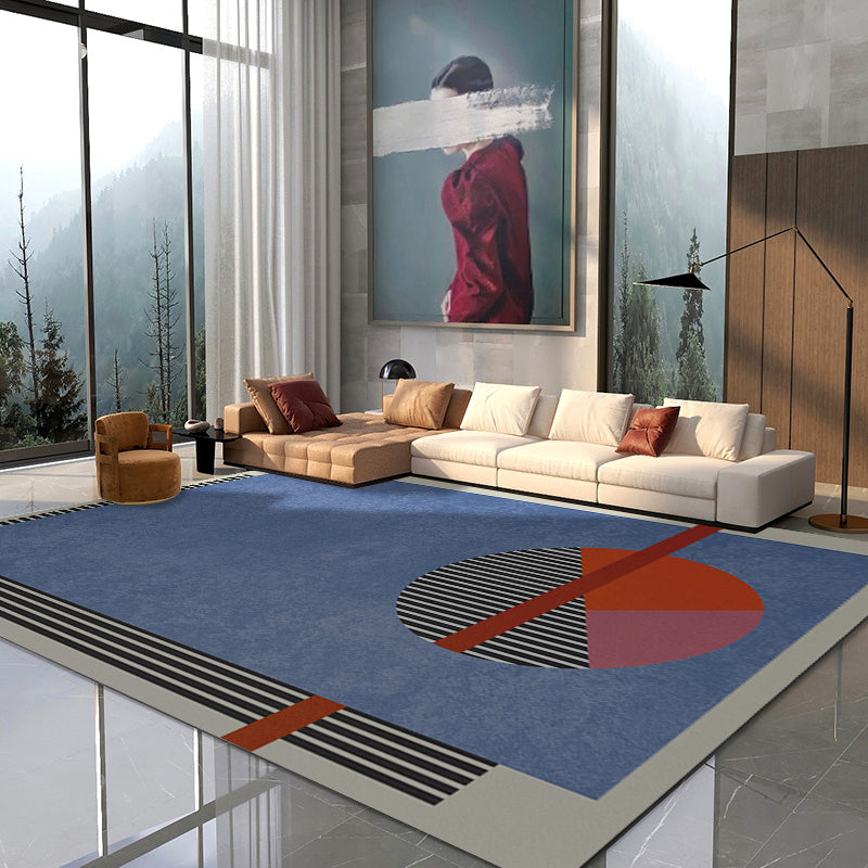Multicolor Abstract Art Printed Rug Polypropylene Minimalist Area Rug Machine Washable Anti-Slip Backing Stain Resistant Rug for Great Room Clearhalo 'Area Rug' 'Rug' 2266981