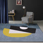 Multicolor Abstract Art Printed Rug Polypropylene Minimalist Area Rug Machine Washable Anti-Slip Backing Stain Resistant Rug for Great Room Dark Gray Clearhalo 'Area Rug' 'Rug' 2266982