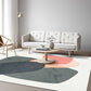 Multicolor Abstract Art Printed Rug Polypropylene Minimalist Area Rug Machine Washable Anti-Slip Backing Stain Resistant Rug for Great Room Silver Gray Clearhalo 'Area Rug' 'Rug' 2266984