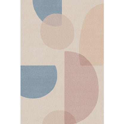 Multi Color Scandinavian Style Rug Polyester Abstract Water-Color Block Print Rug Stain Resistant Machine Washable Non-Slip Backing Rug for Home Pink Clearhalo 'Area Rug' 'Rug' 2267000