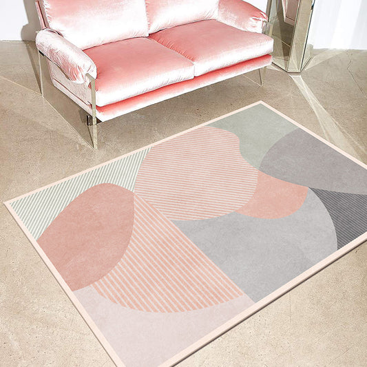 Modern Geometric Color Block Rug Multi-Color Synthetics Area Carpet Pet Friendly Washable Non-Slip Backing Rug for Sitting Room Clearhalo 'Area Rug' 'Rug' 2267004