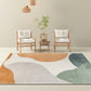 Stylish Watercolor Color Block Rug Multi-Color Nordic Rug Polyester Machine Washable Stain Resistant Anti-Slip Rug for Room Yellow-Red Clearhalo 'Area Rug' 'Rug' 2267031