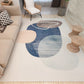 Stylish Watercolor Color Block Rug Multi-Color Nordic Rug Polyester Machine Washable Stain Resistant Anti-Slip Rug for Room Blue Clearhalo 'Area Rug' 'Rug' 2267037