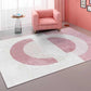 Artistry Geometrical Color Block Rug Multi-Colored Nordic Rug Polypropylene Anti-Slip Machine Washable Pet Friendly Rug for Great Room Gray-Pink Clearhalo 'Area Rug' 'Rug' 2267051