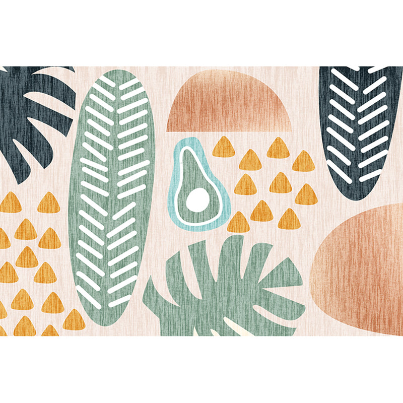 Multi Color Modernist Rug Synthetics Morandi Color Block Abstract Rug Washable Stain Resistant Anti-Slip Rug for Decoration Green Clearhalo 'Area Rug' 'Rug' 2267077