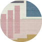 Decorative Geometrical Color-Block Rug Multicolor Nordic Carpet Polypropylene Stain Resistant Pet Friendly Non-Slip Backing Rug for Room Yellow-Blue Clearhalo 'Area Rug' 'Rug' 2267101