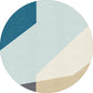 Decorative Geometrical Color-Block Rug Multicolor Nordic Carpet Polypropylene Stain Resistant Pet Friendly Non-Slip Backing Rug for Room Light Blue Clearhalo 'Area Rug' 'Rug' 2267107