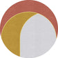 Decorative Geometrical Color-Block Rug Multicolor Nordic Carpet Polypropylene Stain Resistant Pet Friendly Non-Slip Backing Rug for Room Yellow-Red Clearhalo 'Area Rug' 'Rug' 2267109