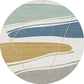 Decorative Geometrical Color-Block Rug Multicolor Nordic Carpet Polypropylene Stain Resistant Pet Friendly Non-Slip Backing Rug for Room Blue-Yellow Clearhalo 'Area Rug' 'Rug' 2267110