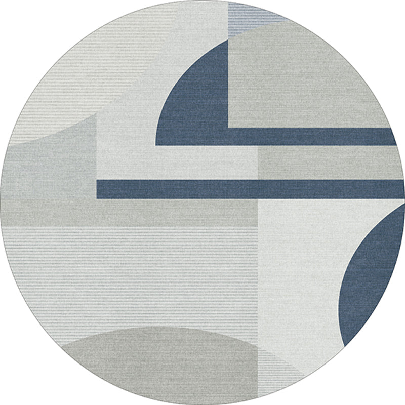 Decorative Geometrical Color-Block Rug Multicolor Nordic Carpet Polypropylene Stain Resistant Pet Friendly Non-Slip Backing Rug for Room Light Gray Clearhalo 'Area Rug' 'Rug' 2267111