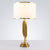 Fabric Drum Nightstand Lamp Simplicity 1 Bulb Living Room Table Lighting in Brass Brass Clearhalo 'Lamps' 'Table Lamps' Lighting' 2268055