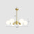 Gold Ball Chandelier Light Fixture Postmodern Glass Suspension Lighting for Living Room 6 Cream Clearhalo 'Ceiling Lights' 'Chandeliers' 'Clear' 'Industrial' 'Modern Chandeliers' 'Modern' 'Tiffany' 'Traditional Chandeliers' Lighting' 2268148