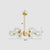 Gold Ball Chandelier Light Fixture Postmodern Glass Suspension Lighting for Living Room 6 Clear Clearhalo 'Ceiling Lights' 'Chandeliers' 'Clear' 'Industrial' 'Modern Chandeliers' 'Modern' 'Tiffany' 'Traditional Chandeliers' Lighting' 2268153
