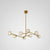 Brass Finish Molecule Chandelier Simplicity 8 Bulbs Metal Suspension Light with Ball Glass Shade Clear Clearhalo 'Ceiling Lights' 'Chandeliers' 'Clear' 'Industrial' 'Modern Chandeliers' 'Modern' 'Tiffany' 'Traditional Chandeliers' Lighting' 2268245