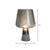 Wine Cup Night Light Postmodern Glass 1 Bulb Bedroom Table Lighting with Cement Base Smoke Gray Small Clearhalo 'Lamps' 'Table Lamps' Lighting' 2268786
