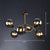 Postmodern Molecule Chandelier Light Glass Living Room Ceiling Suspension Lamp in Black-Brass 6 Smoke Gray Clearhalo 'Ceiling Lights' 'Chandeliers' 'Clear' 'Industrial' 'Modern Chandeliers' 'Modern' 'Tiffany' 'Traditional Chandeliers' Lighting' 2269210