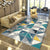 Modern Geometric Abstract Pattern Rug Multi Color Synthetics Carpet Anti-Slip Pet Friendly Machine Washable Rug for Living Room Blue-Green Clearhalo 'Area Rug' 'Modern' 'Rugs' Rug' 2274616