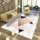 Modern Geometric Abstract Pattern Rug Multi Color Synthetics Carpet Anti-Slip Pet Friendly Machine Washable Rug for Living Room Pink-White Clearhalo 'Area Rug' 'Modern' 'Rugs' Rug' 2274617