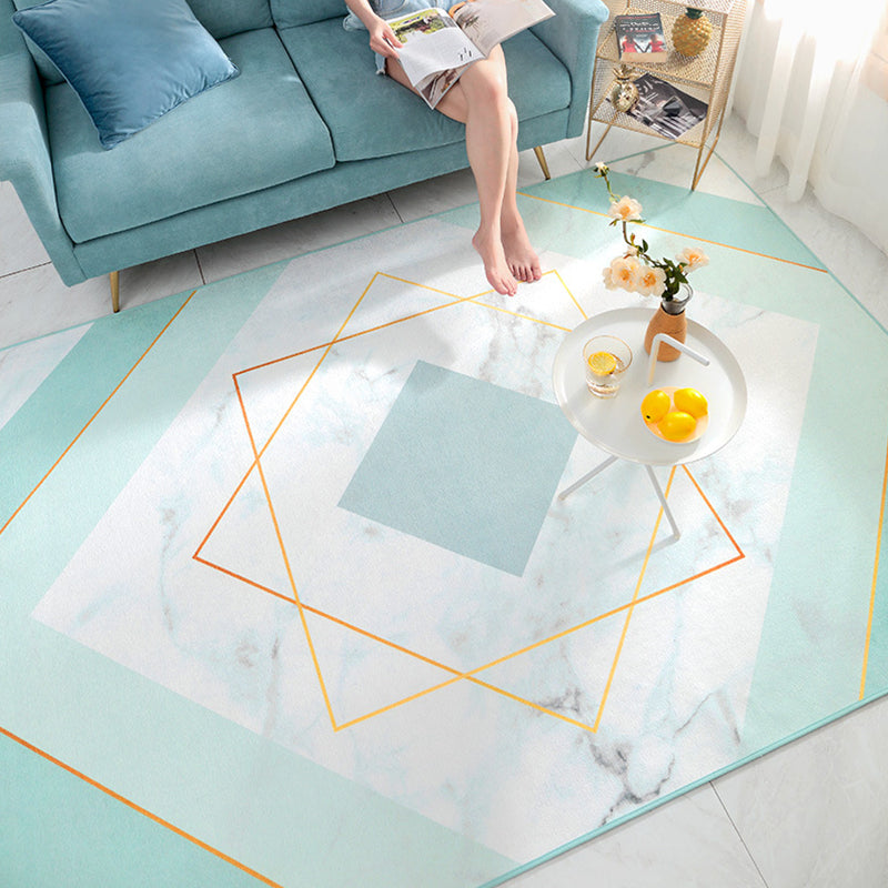 Glam Geometric Print Rug Multicolor Contemporary Rug Polypropylene Machine Wash Anti-Slip Pet Friendly Rug for Home Clearhalo 'Area Rug' 'Modern' 'Rugs' Rug' 2274628