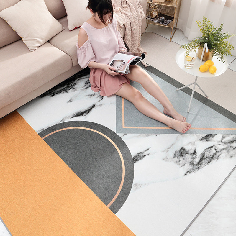 Glam Geometric Print Rug Multicolor Contemporary Rug Polypropylene Machine Wash Anti-Slip Pet Friendly Rug for Home Clearhalo 'Area Rug' 'Modern' 'Rugs' Rug' 2274629