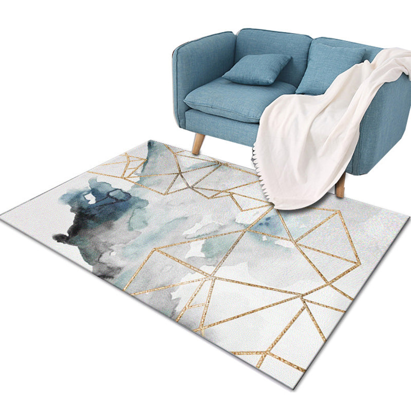 Multi-Color Modern Area Rug Polyester Geometrical Pattern Carpet Washable Stain Resistant Non-Slip Rug for Great Room Clearhalo 'Area Rug' 'Modern' 'Rugs' Rug' 2274648