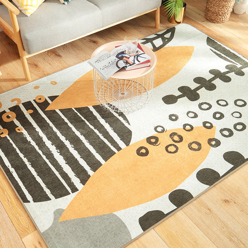 Stylish Multicolor Nordic Rug Synthetics Geometric Watercolor Carpet Non-Slip Stain Resistant Machine Washable Rug for Drawing Room Clearhalo 'Area Rug' 'Modern' 'Rugs' Rug' 2274681