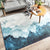 Stylish Multicolor Nordic Rug Synthetics Geometric Watercolor Carpet Non-Slip Stain Resistant Machine Washable Rug for Drawing Room Dark Blue Clearhalo 'Area Rug' 'Modern' 'Rugs' Rug' 2274685