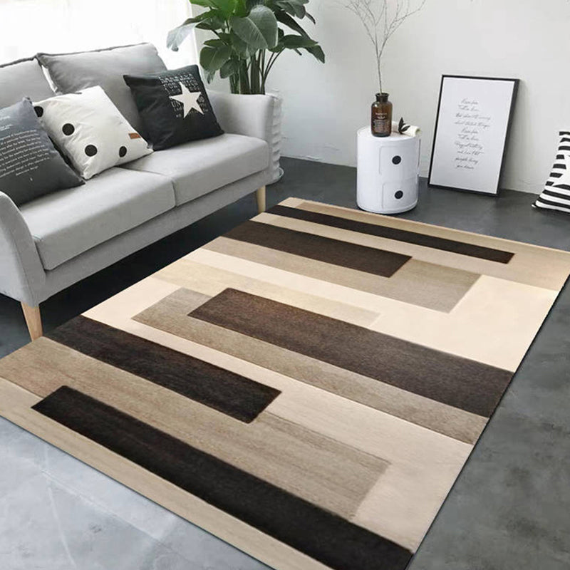 Minimalistic Living Room Rug Multi Color Geometric Print Rug Polypropylene Machine Washable Stain Resistant Non-Slip Rug Clearhalo 'Area Rug' 'Modern' 'Rugs' Rug' 2274694