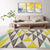 Minimalistic Living Room Rug Multi Color Geometric Print Rug Polypropylene Machine Washable Stain Resistant Non-Slip Rug Gray-Yellow Clearhalo 'Area Rug' 'Modern' 'Rugs' Rug' 2274700