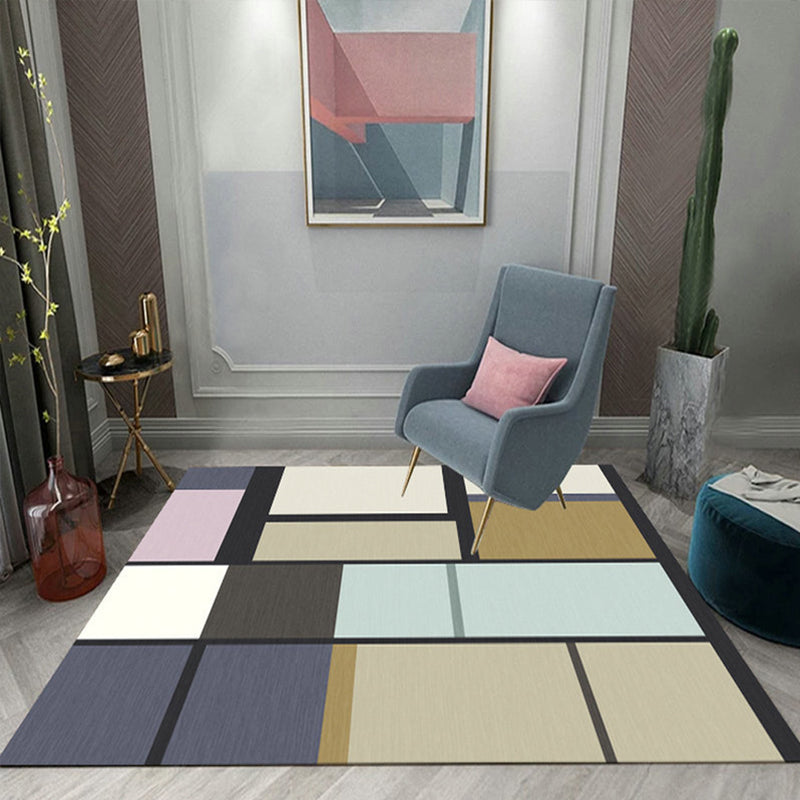 Colorful Triangle Print Rug Multicolor Modern Style Rug Synthetics Washable Stain Resistant Anti-Slip Rug for Home Brown Clearhalo 'Area Rug' 'Modern' 'Rugs' Rug' 2274717