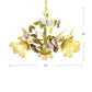 Korean Garden Flower Ceiling Chandelier White Glass Suspension Pendant Light in Green Clearhalo 'Ceiling Lights' 'Chandeliers' Lighting' options 2275219
