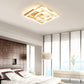 Brushed Gold Square Ceiling Light Minimalist LED Acrylic Semi Flush Mount Light Fixture Clearhalo 'Ceiling Lights' 'Close To Ceiling Lights' 'Close to ceiling' 'Semi-flushmount' Lighting' 2275360