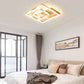 Brushed Gold Square Ceiling Light Minimalist LED Acrylic Semi Flush Mount Light Fixture Clearhalo 'Ceiling Lights' 'Close To Ceiling Lights' 'Close to ceiling' 'Semi-flushmount' Lighting' 2275361