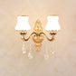 Wall Lighting Sconce Classic Carved Arm Metal Wall Mount Light with White Glass Shade 2.0 White C Clearhalo 'Wall Lamps & Sconces' 'Wall Lights' Lighting' 2275566